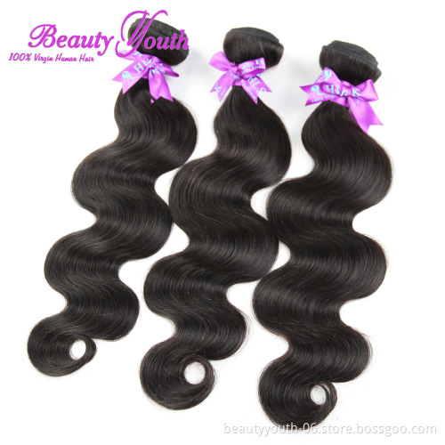 100% Percent Human Hair Extension Unprocessed Virgin Raw Salon Weave Mink Brazilian Hair